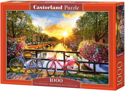 Castorland Amsterdam with Bicycles  1000 Piece Puzzle