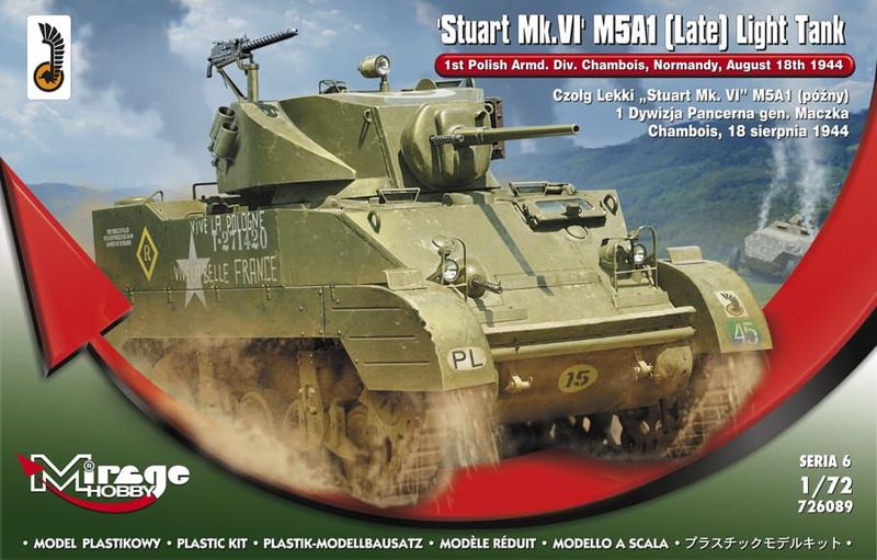 Stuart MK.VI M5A1 (Late) Light Tank 1:72