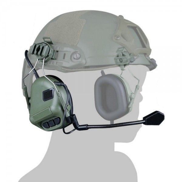 Headset & Microphone for Helmet Olive Headset & Microphone for Helmet Olive