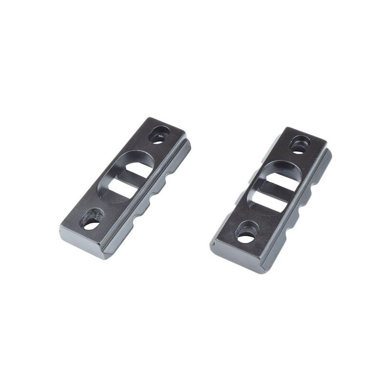 2pc Standard 20mm 3 Slot Metal Rails