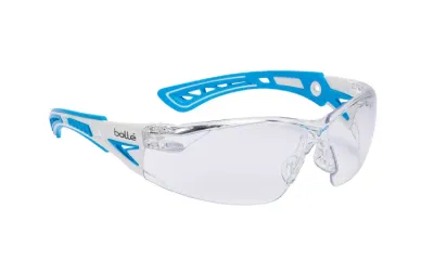 Bolle RUSH+  Small - Blue Clear Safety Glasses