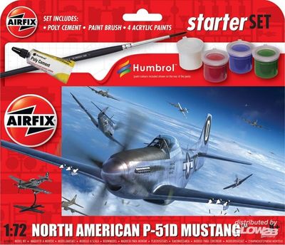 North American Mustang  P-51D  Starter Set 1:72