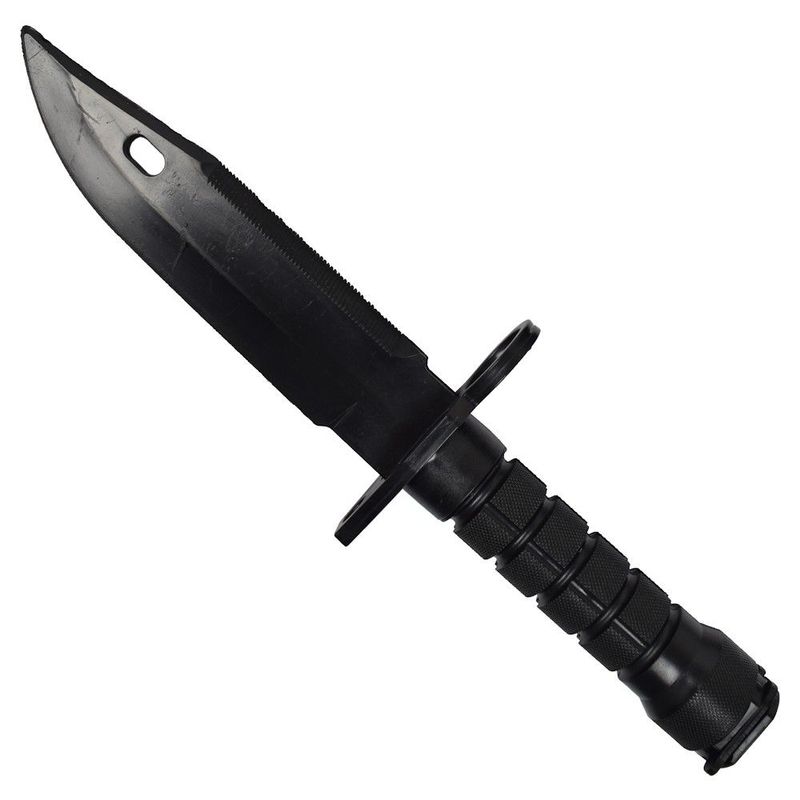 M9 Bayonet Plastic Airsoft Knife - Black