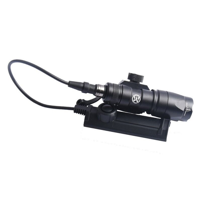 Rail Mounted LED Flashlight Black