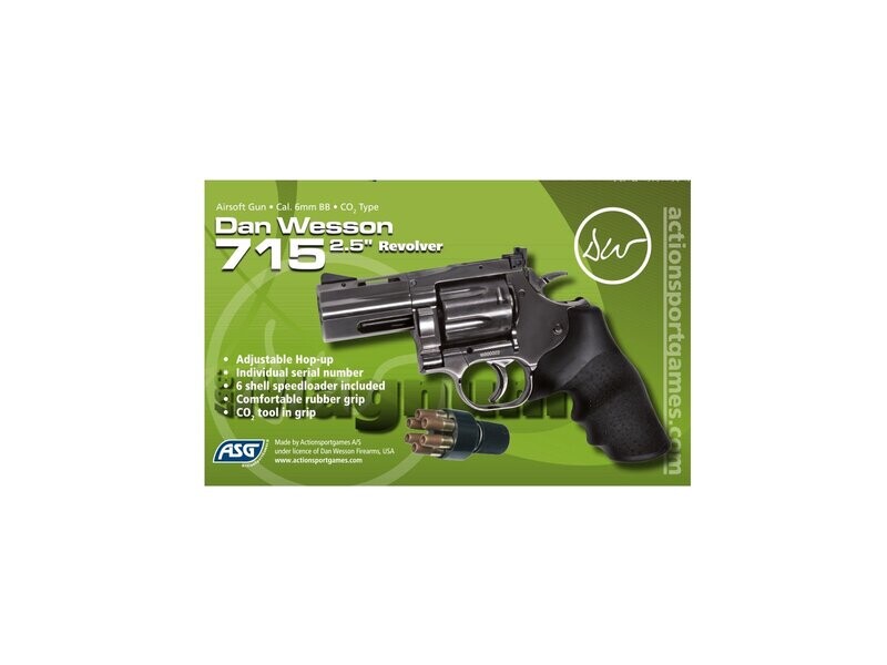 Dan Wesson 715 2.5" Revolver - Steel Grey