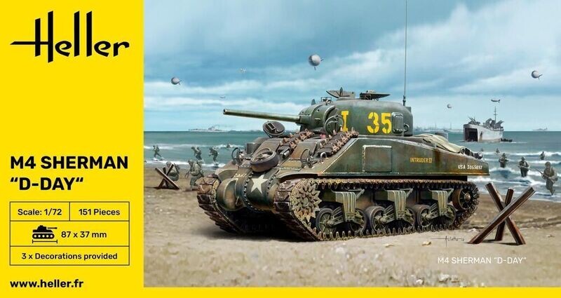 Heller M4 Sherman D-Day 1:72