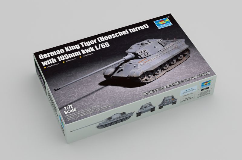 King Tiger (Henschel turret) with 105mm kwk L/65 1:72