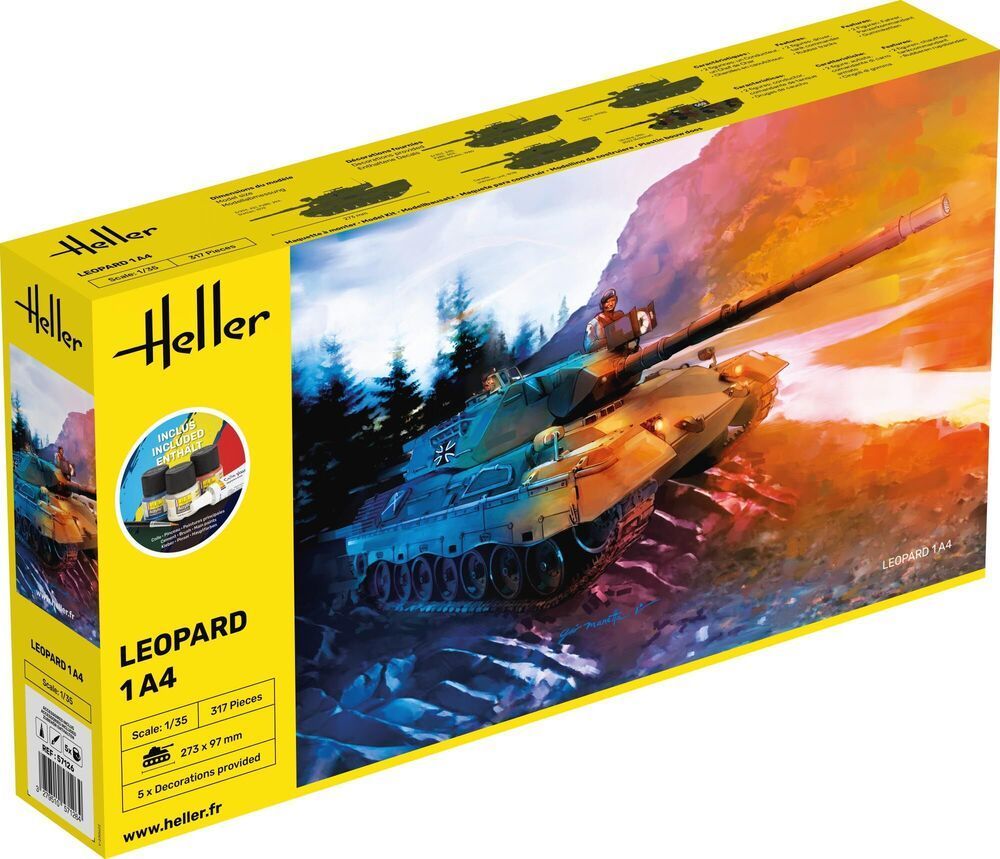 Heller Leopard 1A4 Starter Kit 1:35 Heller Leopard 1A4 Starter Kit 1:35