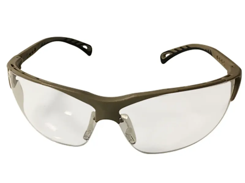 ASG Clear Safety Glasses, Tan Frame ASG Clear Safety Glasses, Tan Frame