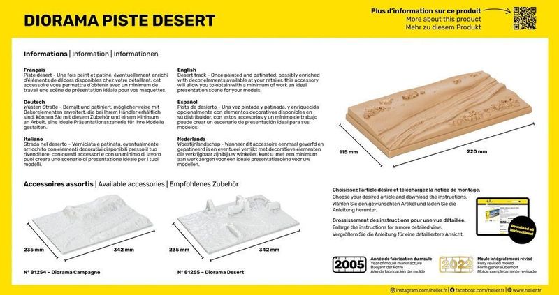 Heller Desert  Track - Diorama