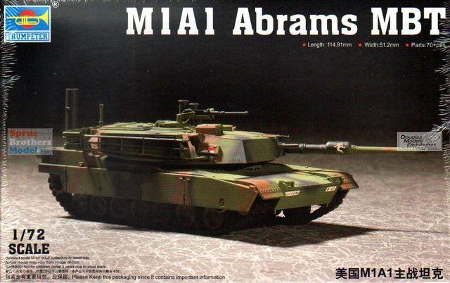 M1A1 Abrams MBT 1:72 M1A1 Abrams MBT 1:72