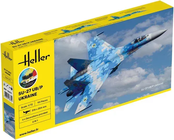 Heller SU-27 UB/P Ukraine Starter Kit 1:72 Heller SU-27 UB/P Ukraine Starter Kit 1:72