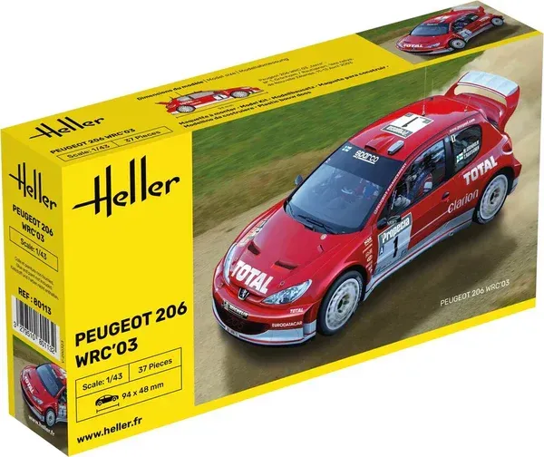 Heller Peugeot 206 WRC'03 1/43 Heller Peugeot 206 WRC'03 1/43