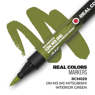 Real Colours Markers IJN M3 (M) MITSUBISHI INTERIOR GREEN
