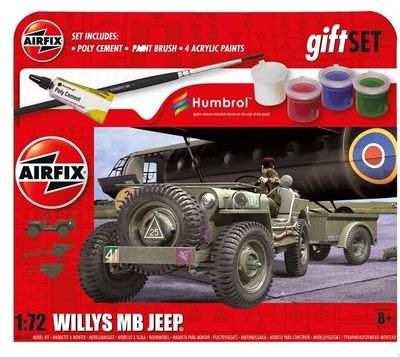 Airfix Willys MB Jeep Set 1:72 Airfix Willys MB Jeep Set 1:72