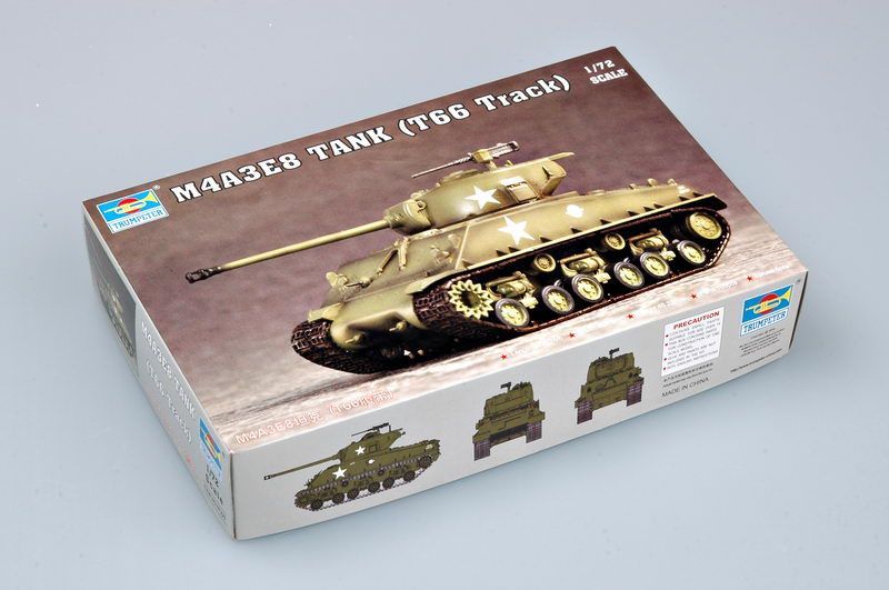 Trumpeter M4A3E8 Tank (T66 Track) 1:72