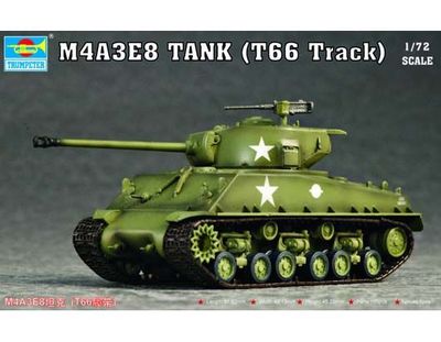 Trumpeter M4A3E8 Tank (T66 Track) 1:72