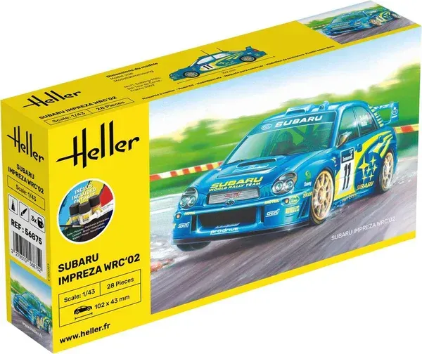 Starter Kit - Heller Subaru Impreza WRC'02 1/43 Starter Kit - Heller Subaru Impreza WRC'02 1/43