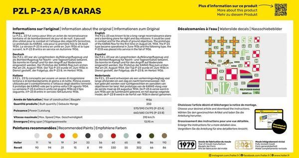 Heller Starter Kit PZL 23 Karas 1/72