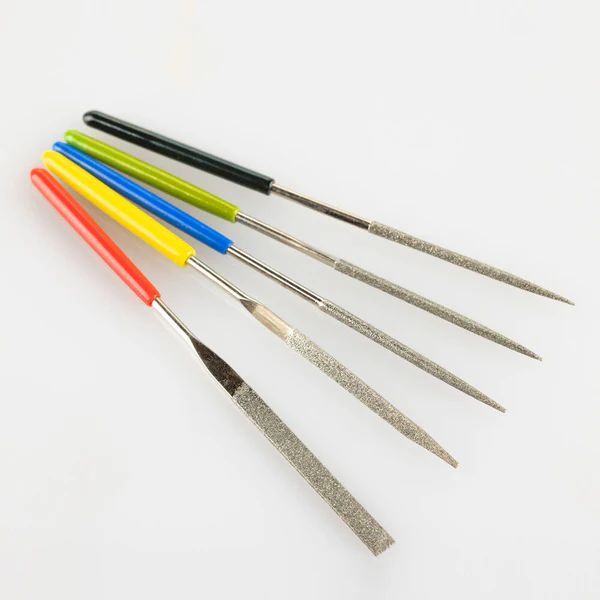 Heller Diamond file set 100 mm (5 pieces)