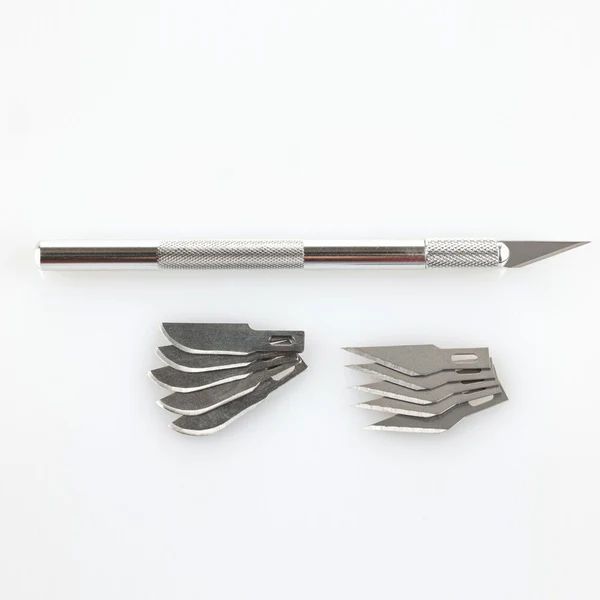 Heller Aluminium scalpel with fine-pointed blades