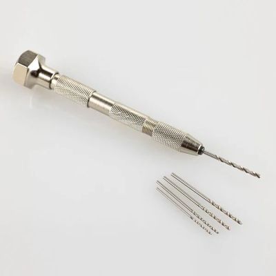 Heller Hand drill with five drill bits