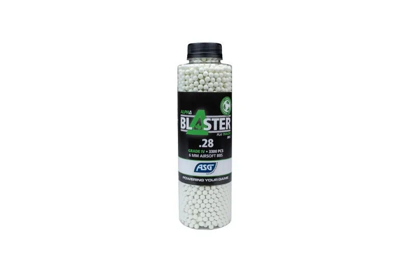ASG Alpha Blaster Bio Tracer 0.28g 3300 BBs ASG Alpha Blaster Bio Tracer 0.28g 3300 BBs