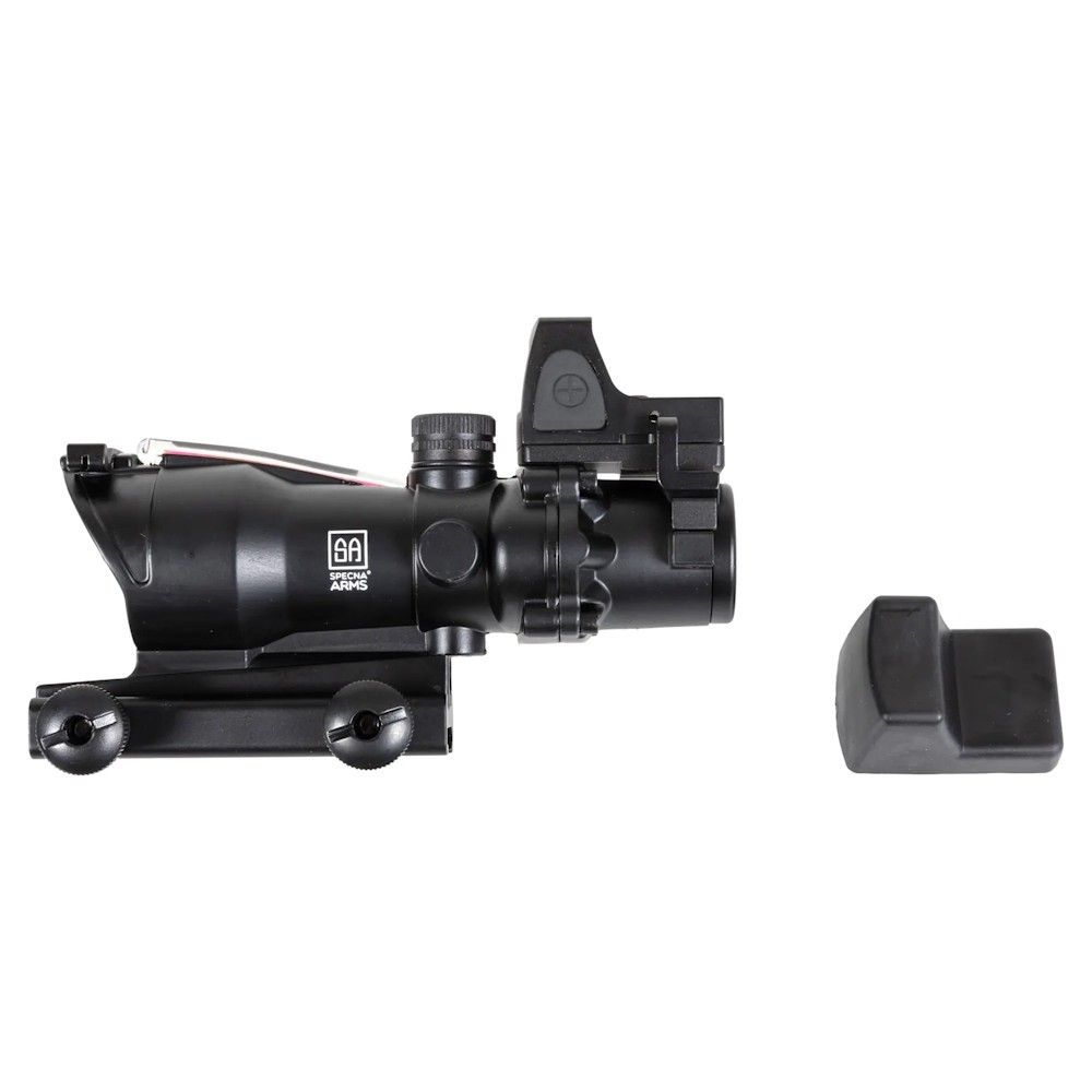 Specna Arms Fiber Optic Illuminated 4x32 Rifle Scope & Micro Red Dot Sight