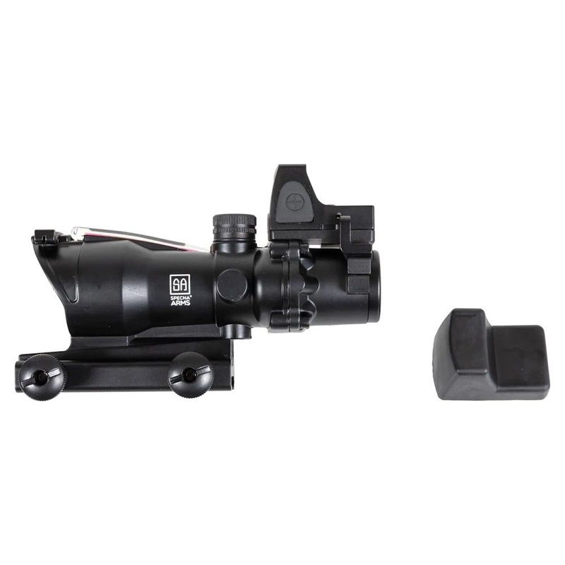 Specna Arms Fiber Optic Illuminated 4x32 Rifle Scope & Micro Red Dot Sight