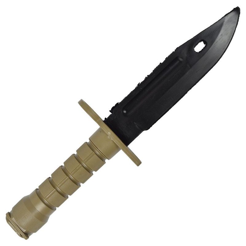 M9 Bayonet Plastic Airsoft Knife - Tan