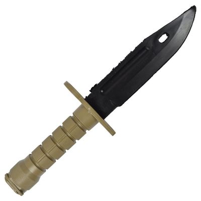 M9 Bayonet Plastic Airsoft Knife - Tan
