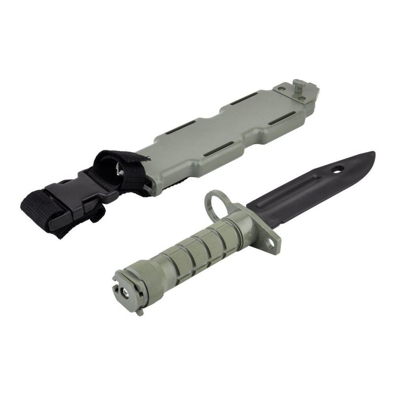 M9 Bayonet Plastic Airsoft Knife - Green M9 Bayonet Plastic Airsoft Knife - Green