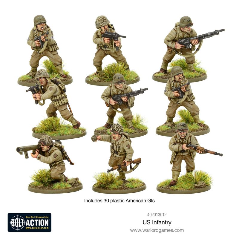 US Army Infantry Platoon - WW2 American GI's US Army Infantry Platoon - WW2 American GI's