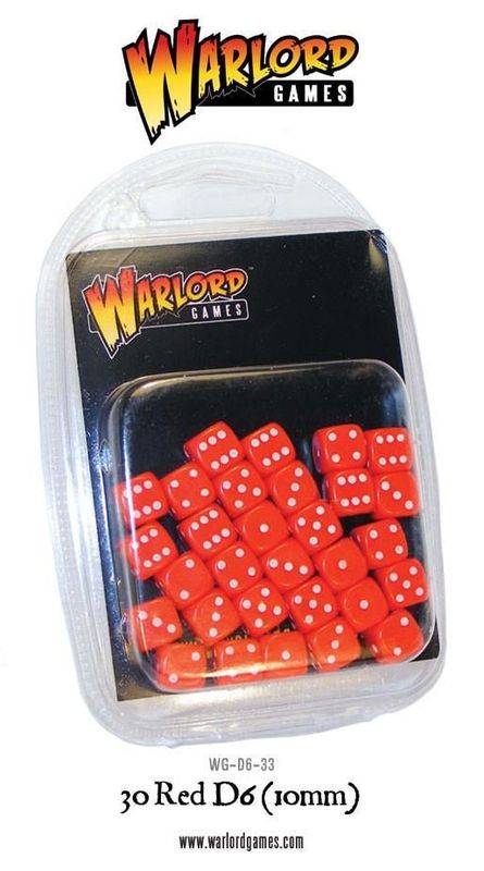 30 Red D6 Dice(10mm) 30 Red D6 Dice(10mm)