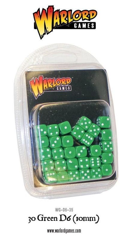 30 Green D6 Dice(10mm) 30 Green D6 Dice(10mm)