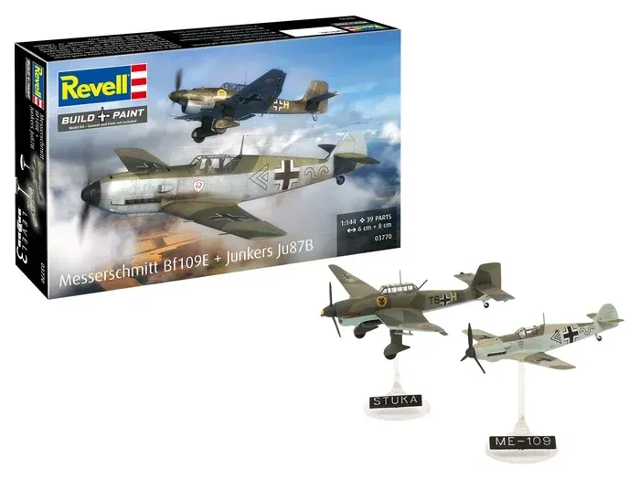 Messerschmitt Bf109E & Junkers Ju87B Stuka in 1:144 03770 Messerschmitt Bf109E & Junkers Ju87B Stuka in 1:144 03770