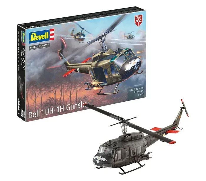 Bell UH-1H Gunship 1:100 04983 Bell UH-1H Gunship 1:100 04983