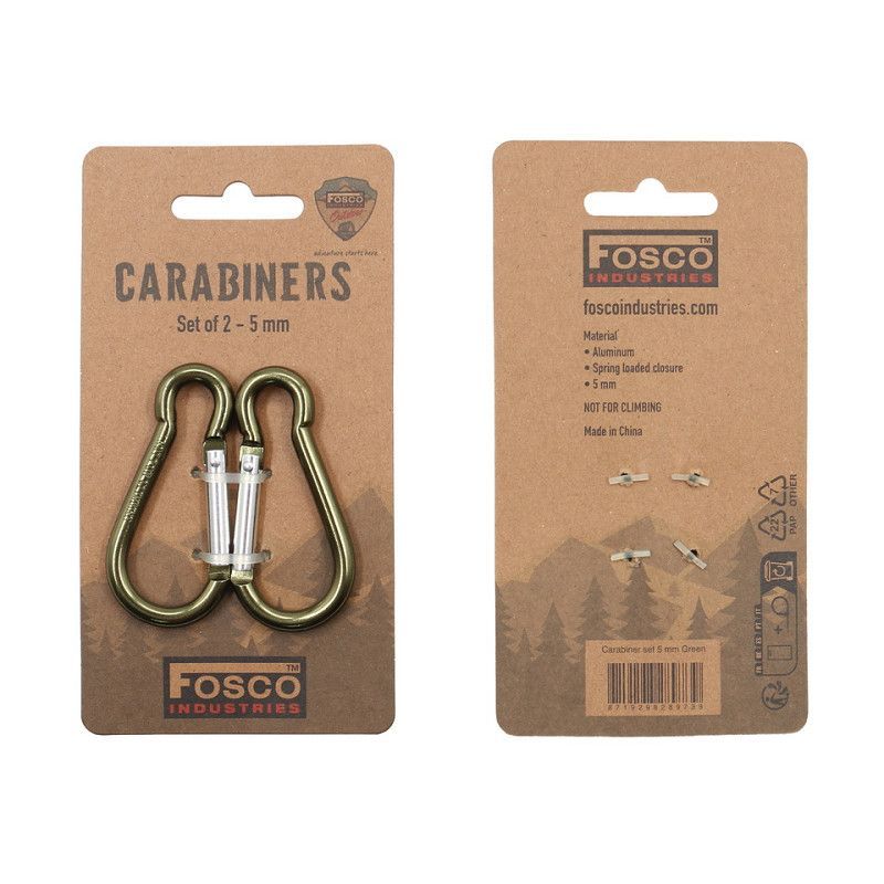 Carabiner Pair Green