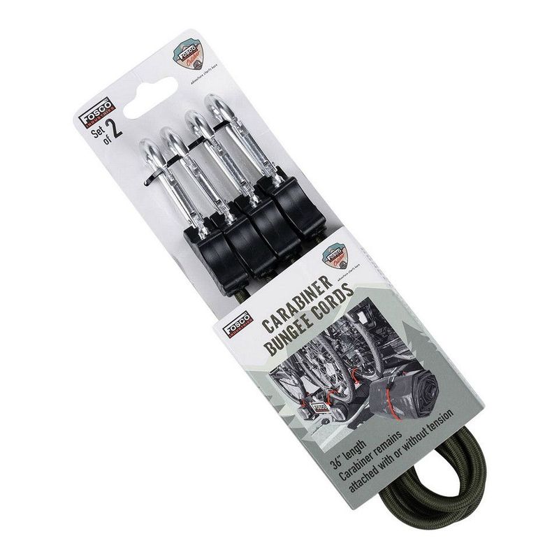 Carabiner Bungee Cords 24 inch Olive