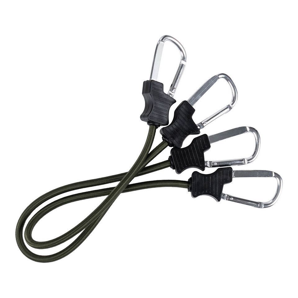 Carabiner Bungee Cords 24 inch Olive