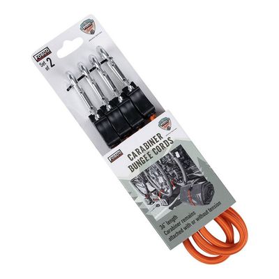 Carabiner Bungee Cords 24 inch Orange
