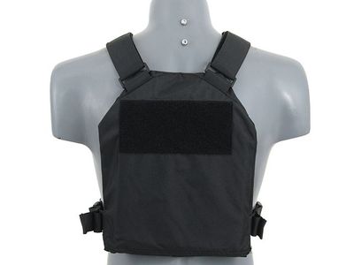Simple Plate Carrier Tactical Vest - Black