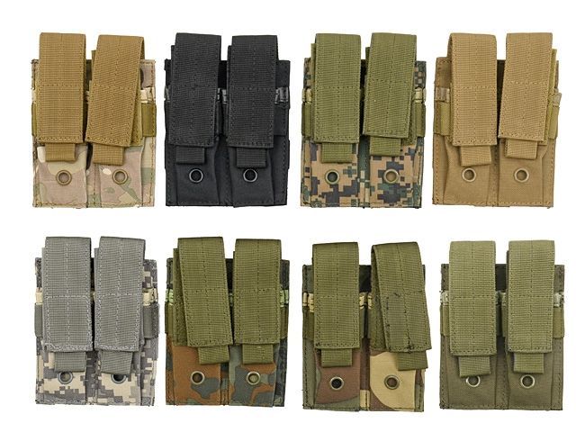Double Pistol Mag Pouch Black
