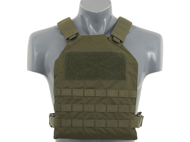 Simple Plate Carrier Tactical Vest - Olive
