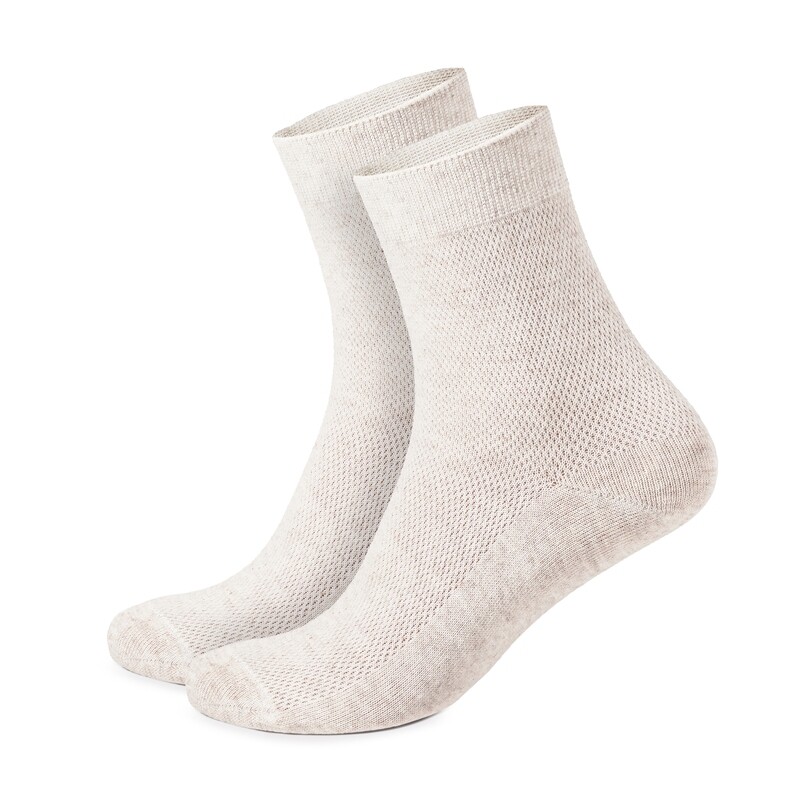 LuxWeave™ Men&#39;s Fine Mesh-Knitted Thin Breathable Linen Socks