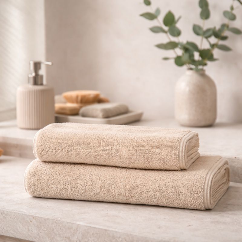 Hemp Cotton Towel — 500 GSM, Short-Loop, Pre-Shrunk