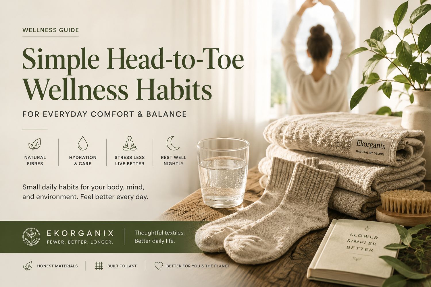 Simple Head-to-Toe Wellness Habits for Everyday Comfort and Balance Simple Head-to-Toe Wellness Habits for Everyday Comfort and Balance