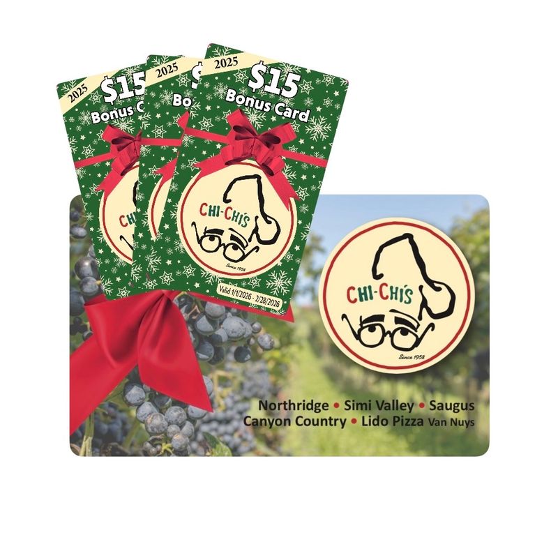 $150 Gift Card (includes 3 $15 Bonus Cards)