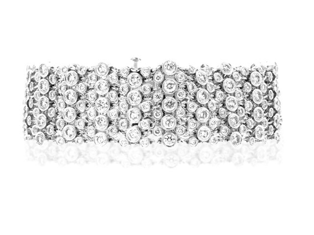 18K White Gold Diamond Bracelet