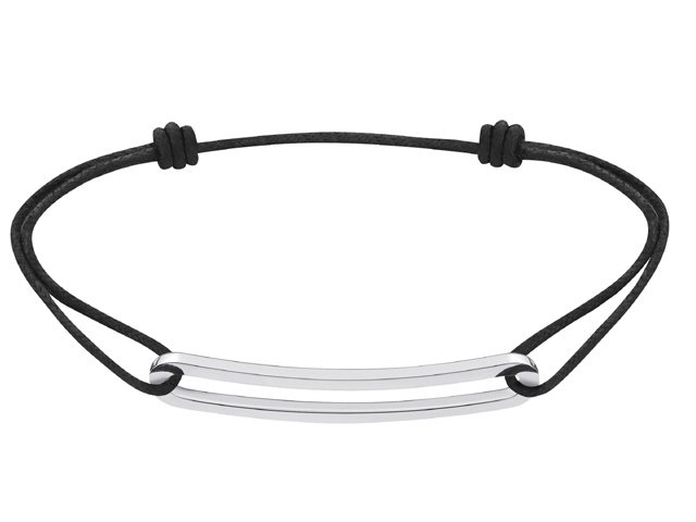 18K W/G MAILLON SLIM CHORD BRACELET